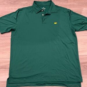 Masters Dark Green Polo Shirt with Yellow Logo XL